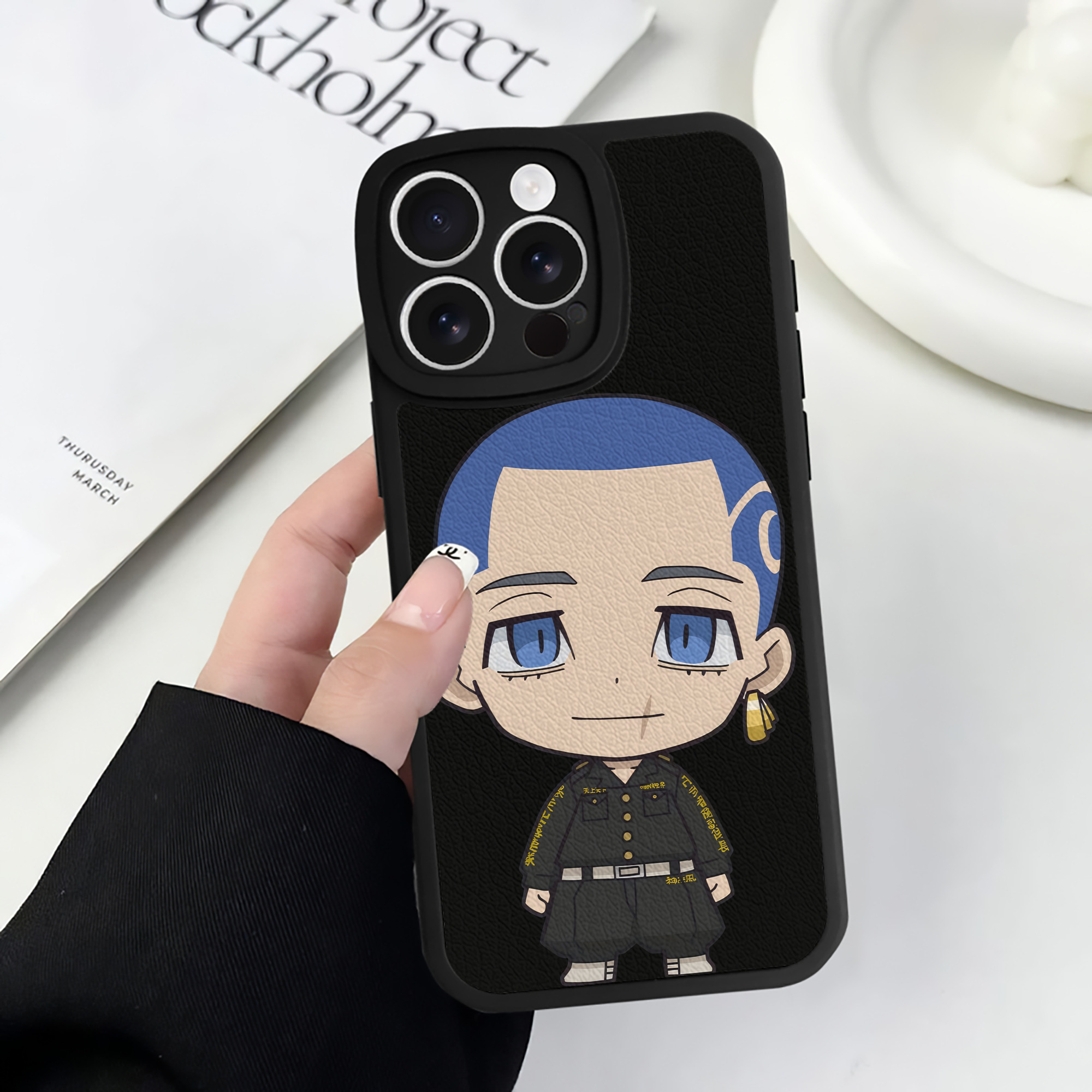 （画像用） 東京リベンジャーズ Tokyo Revengers 【iPhone 16シリーズ対応】シリコンスマホケース（レザー調） 材質：シリコン